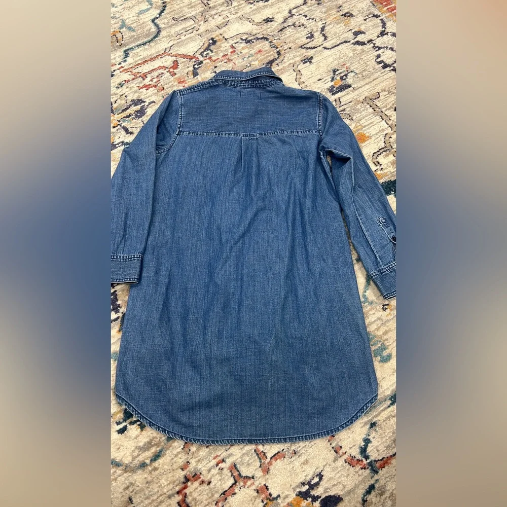 Denim Shirt Dress - Classic Blue - Picture 2 of 2